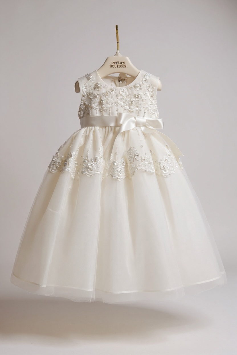 Sweetie Pie Infant Lace Dress in White or Ivory